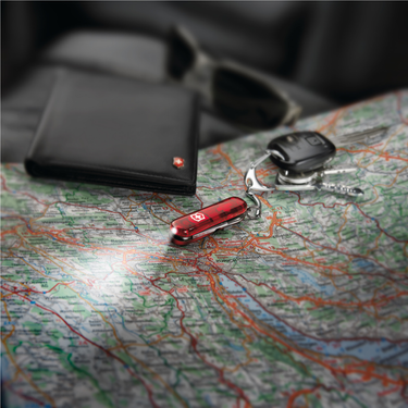 Victorinox small pocket knife, translucent red pocket knife sold at KochKochin. Perfect gift for him.