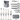 Nueva 17pcs grey kitchen utensil set includes bread knife, slicing knife, chefs knife, utility knife, paring knife, chopping block and silicon utensils.