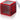 red Microplane Cube Grater - Fine, Ribbon and Coarse