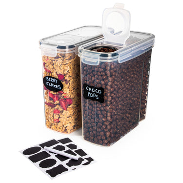 2 pack cereal containers. Storage containers for home organisation
