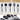 Utensils set including serving spoon, ladle, draining spoon, slotted turner and spaghetti spoon