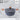 2pc grey marble stockpot with glass lid and 7 litres capacity