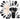 Black silicone kitchen utensil with holder, spatula and hooks