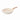Cream frying pan with wooden handle