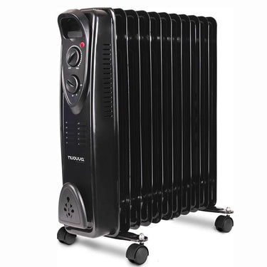 Black portable radiator