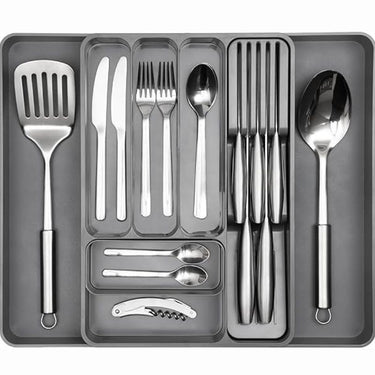 Cutlery Drawer Organiser with compartments for kitchen organisation