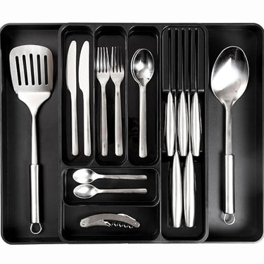 Cutlery Drawer Organiser with multiple compartments