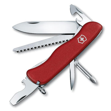 Red Victorinox Trailmaster Swiss Army Large Pocket Knife - 111 mm,