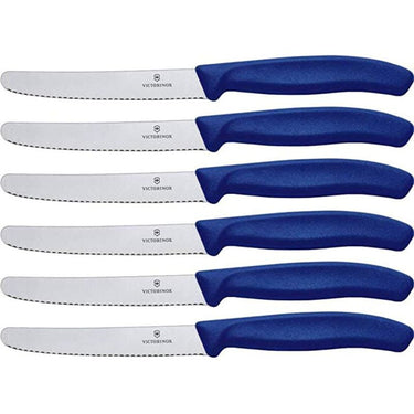 Blue Victorinox Swiss Classic Table Knife - 6-Piece Set