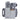 Nuovva 17pcs grey kitchen utensils and kitchen knives with storage block and chopping board.