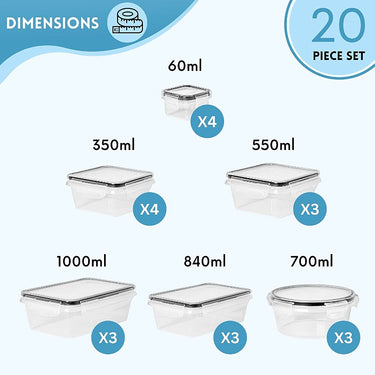 stackable set of food storage containers for school. 