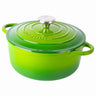 Nuovva light green cast iron casserole pot. 