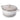 Grey cast iron Dutch oven with lid. 