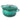 Forest green cast iron casserole pot with lid. Dutch oven. 