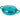 Light blue cast iron cookware with lid. 
