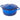 Dark blue cast iron casserole dish with lid