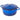 Dark blue cast iron casserole dish with lid