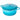 Blue cast iron cookware with lid