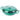 Dark green cast iron cookware. Casserole dish with lid.