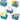 Stackzy set of 5 teal storage containers with large storage capacity and handles for simple home organization. 