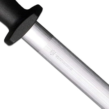 Victorinox Oval Fine Cut Butcher Sharpening Steel | Black