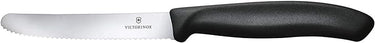 Victorinox 6-Piece Swiss Classic Tomato/Table Knife Set | 11 cm | Black