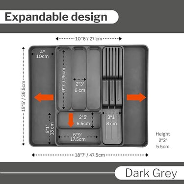 Expandable Cutlery Drawer Organiser for any cutlery drawer. 