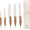 Marble chefs knives set. 