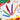 Colour pattern chefs knives set