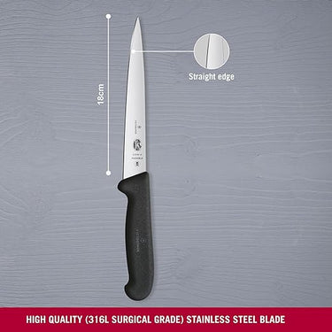 Victorinox Fibrox Filleting Knife | Black