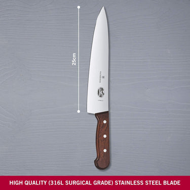 Victorinox Rosewood Stainless Steel Carving Knife | Brown