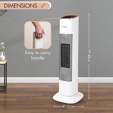 Portable heater with easy to carry handle