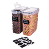 Airtight BPA-Free Cereal Food Storage Containers 2.5L - 2Pcs
