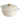 Nuovva cream cast iron casserole pot with lid, handles and gold knob
