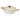 Ceramic cream shallow casserole pot with glass lid and wooden handle. 