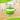 2L cast iron pot with lid. Light green cast iron casserole pot. 