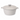 Grey 4L aluminium Casserole pot with lid