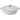 Grey shallow cast casserole pan with lid.