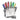 Kitchen knife set with acrylic block and sharpener