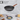 Grey marble frying pan with wooden handle 