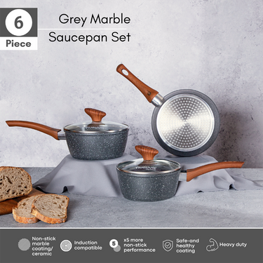 6 piece kitchen saucepan set induction