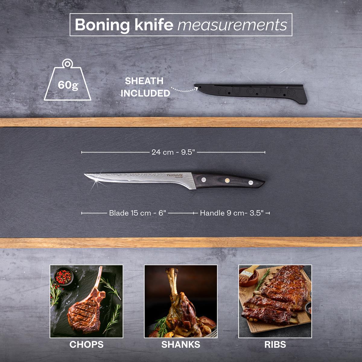 HOSHANHO 7 Inch Japanese Chef Knife, Ultra Sharp High Carbon Stainless Steel AUS-10 Kitchen Knife, Professional Santoku Knives With Ergonomic Pakkawood Handle - View #4