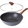 Granite wok pan 