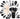 Black silicone kitchen utensil with holder, spatula and hooks
