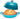 Nuovva light blue bread pot with lid. 