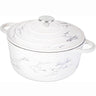 Nuovva marble effect cast iron Dutch oven casserole pot