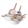 Cream cookware set 