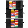 Closet organizer bags with clear panel