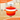 Orange cast iron casserole pot with lid. 6L cast iron pot with lid. 