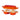 Orange ceramic bread loaf pan with two compartments for bread baking